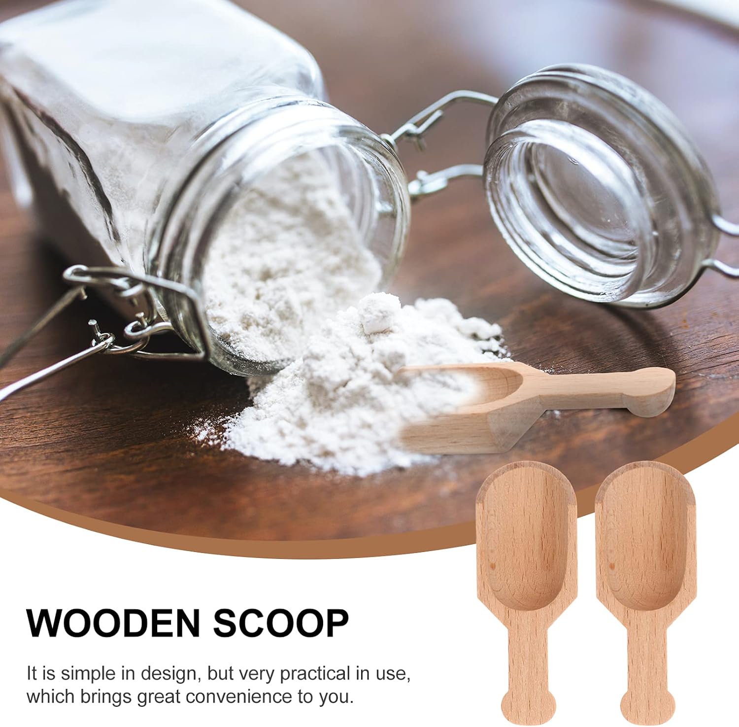 UPKOCH 15pcs Wooden Powder Spoons Premium Bath Salt Scoops for Tea Powder and Condiments Smooth Edges Easy to Clean Versatile Kitchen Utensils