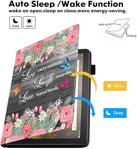 Miniatura 3 de Funda para tablet Fire HD 10Fire HD 10 Plus de 10.1 pulgadas (11 generación, lanzada en 2021)  Funda de piel sintética de alta calidad con función