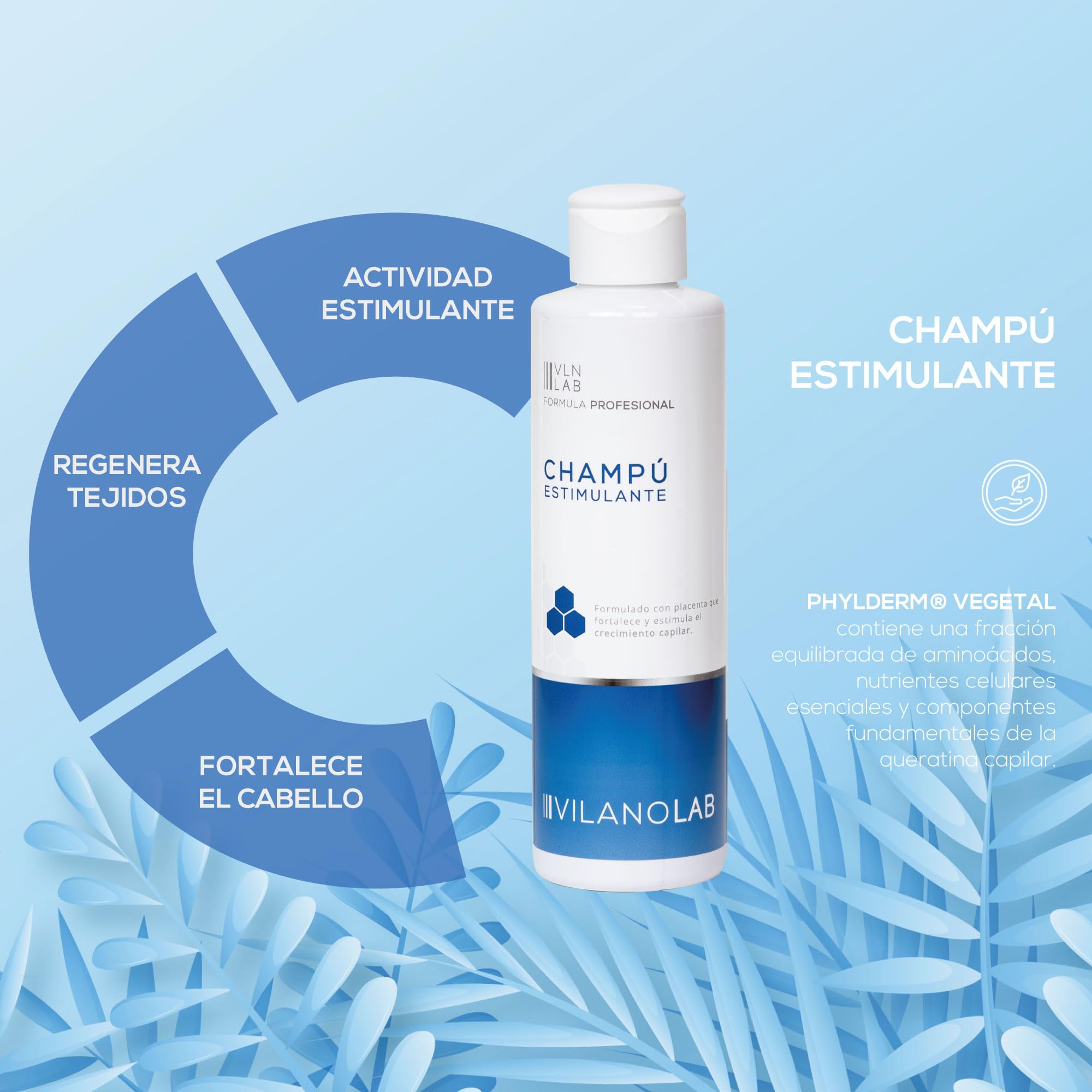 CHAMPÚ REGENERADOR CAPILAR ANTICAÍDA - Pérdida de Cabello para Hombre y Mujer