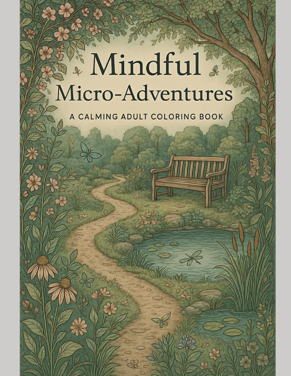 Mindful Micro-Adventures: A Calming Adult Coloring Book with Relaxing Scenes, Gentle Prompts, and Creative Escape