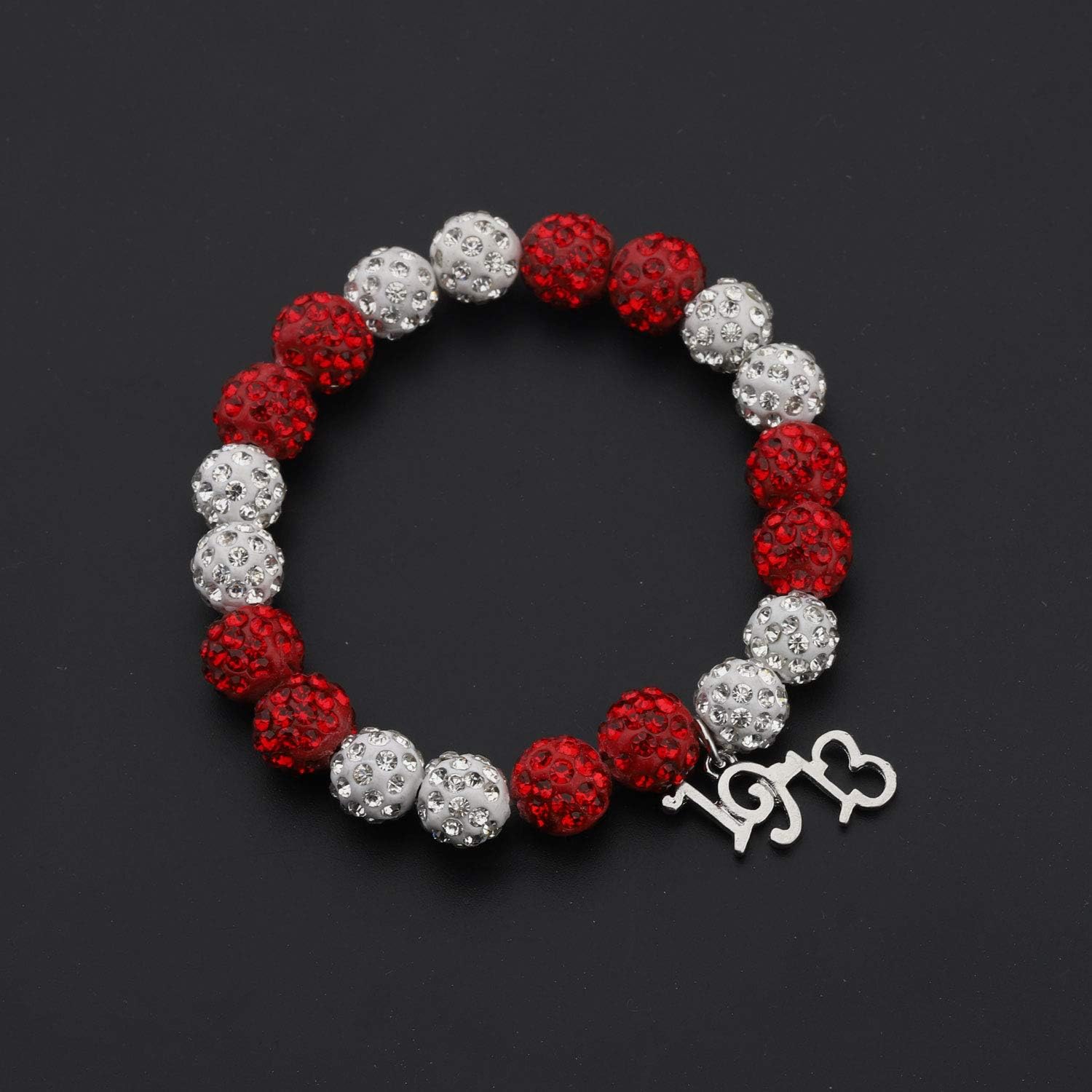 CENWA Red and White Sorority Pearl Bracelet Jewelry Greek Sorority Gift - Image 3