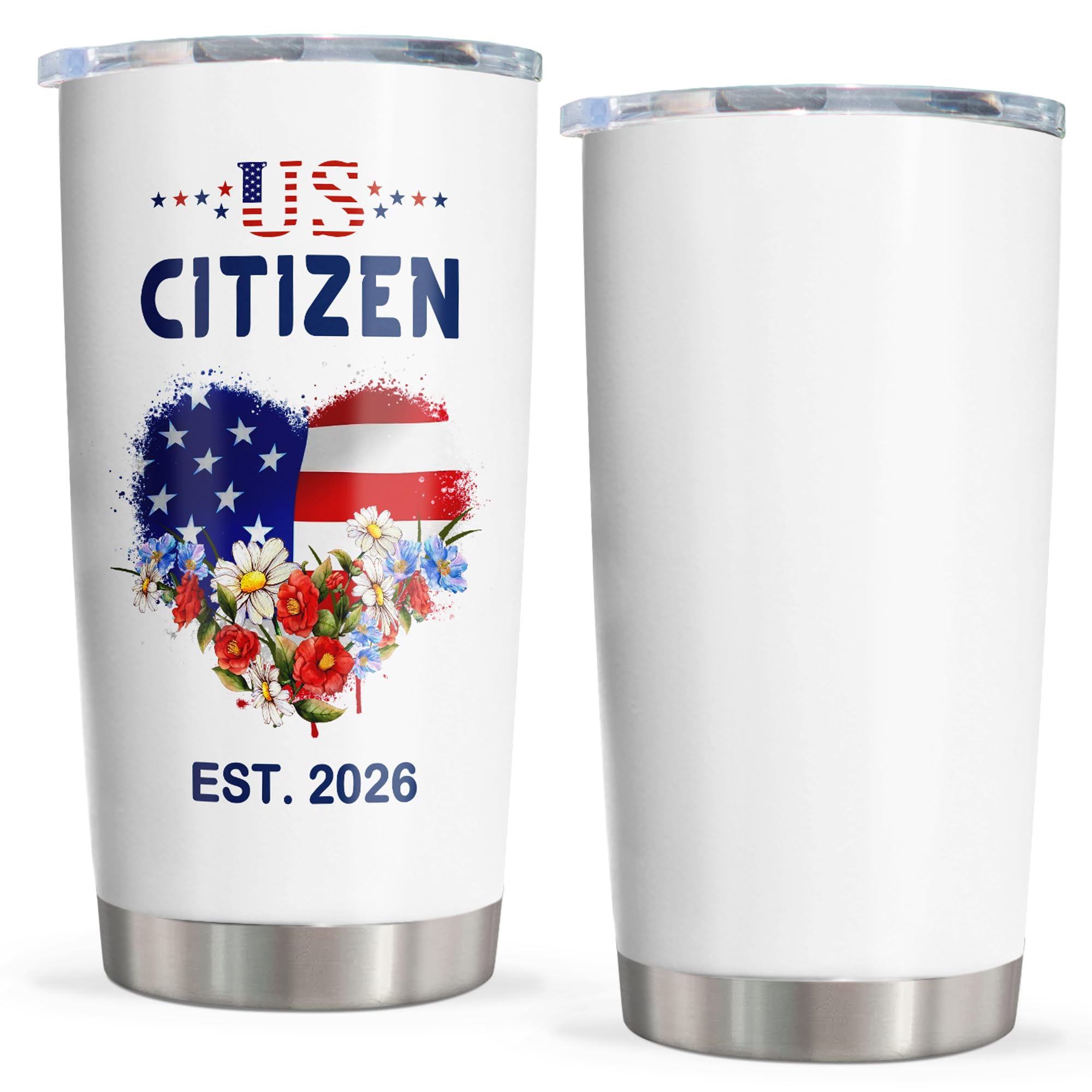 Citizenship Gifts, Patriots Gifts, New US Citizen Gift ideas 2026, Citizenship Party Decorations, American Flag Citizenship Tumbler 20oz