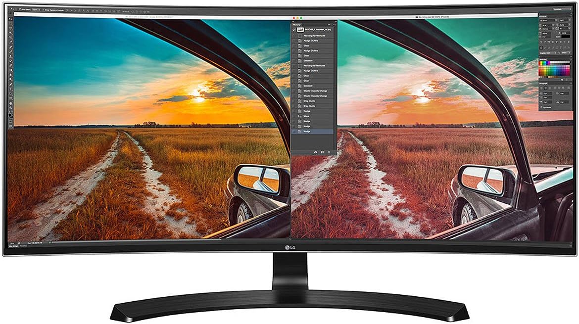 LG 34UC88-B 34-Inch 21:9 Curved UltraWide QHD IPS Monitor with USB Quick Charge