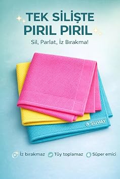 SUVAY Microfiber Cleaning and Glass Cloth - Magic Towel Magic Cleaning Cloths - Best for Car, Dust