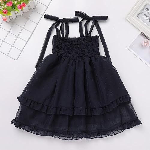 Miniatura 2 de Vestido de tul de verano para niña pequeña, vestido floral de fiesta de cumpleaños, vestido de boda para niña de las flores, vestido casual de