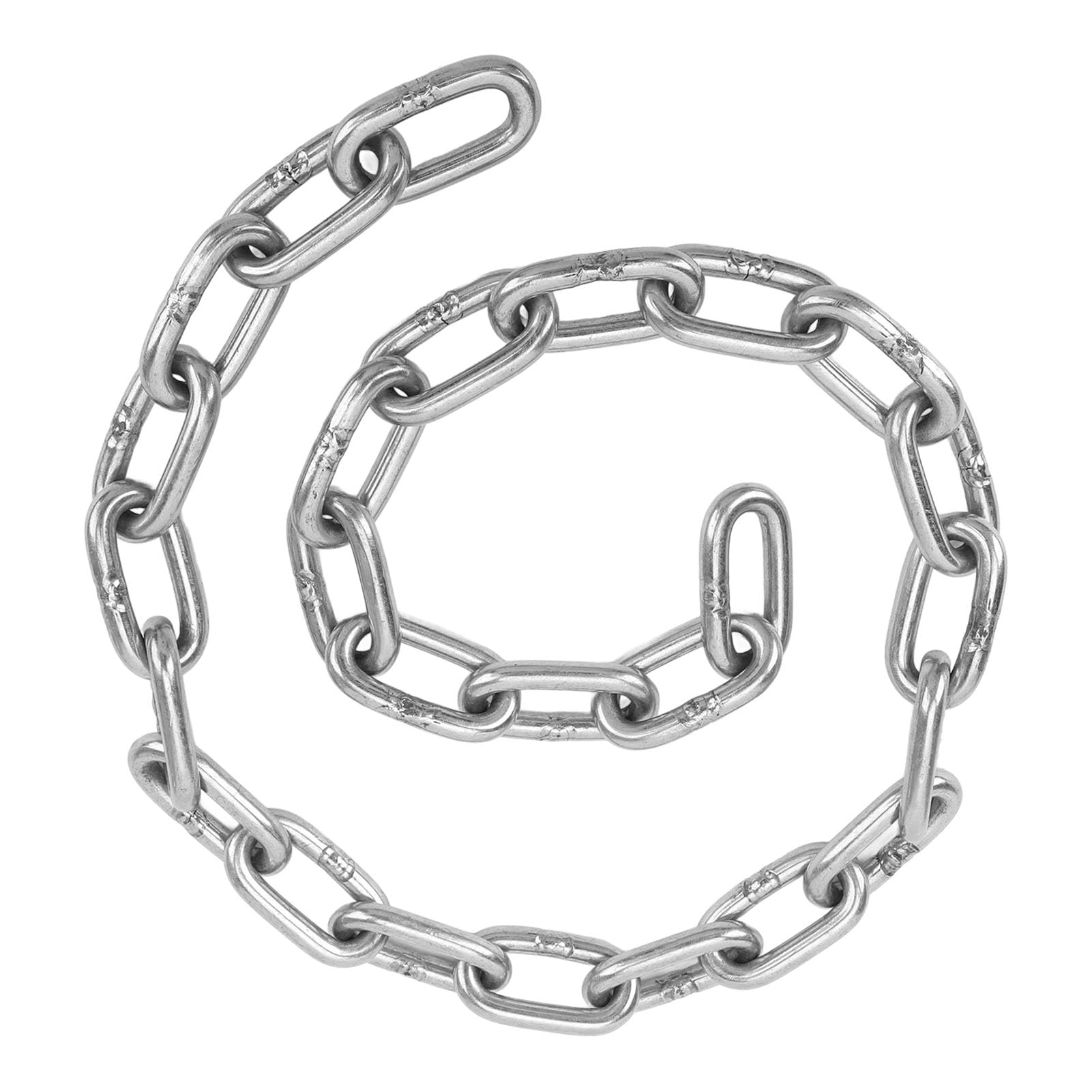 Cadena de Ancla para Barcos, 8 Mm, Acero Inoxidable 316, Grado Marino, Fijación Segura Universal, Reemplazo de Cadena de Plomo de Ancla Versátil para Yates Marinos, Barcos de Pesca