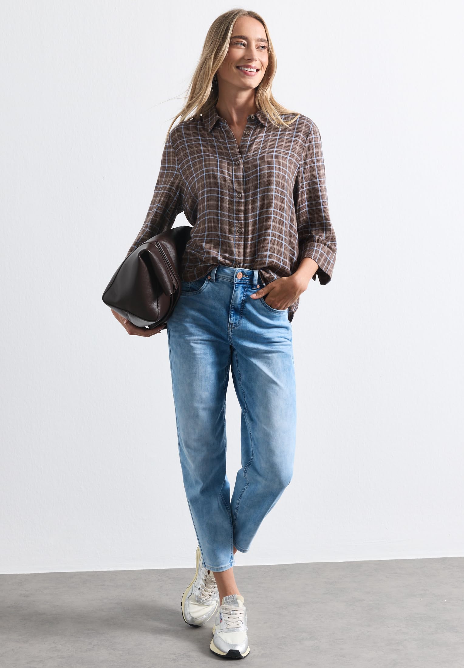 Street One 3413579 Camicia a Maniche a 3/4 con Motivo Donna