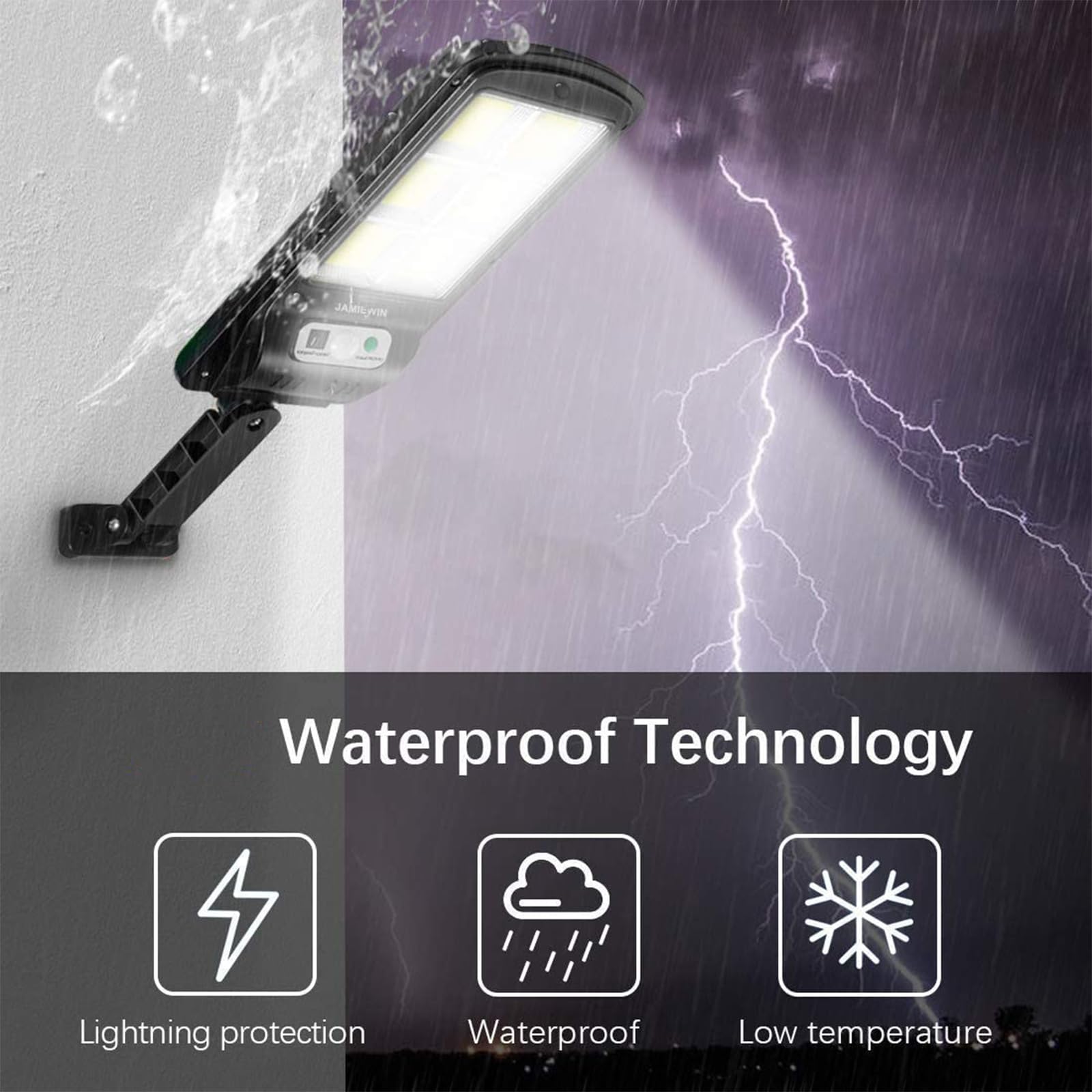 Faretto Solare LED Esterno 240 LEDs, Lampada con Sensore di Movimento e Telecomando, 3 Modalità Regolabili, IP65 Impermeabile, Perfetto per Giardino, Terrazzo, Ingresso, Garage (Pacca da 4)