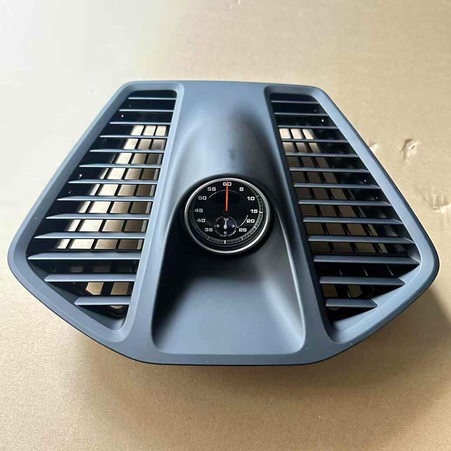 Car Sport Chrono Stopwatch Mounted Dashboard Instrument Panel for Porsche Macan 2025, Black Panel and Black Clock