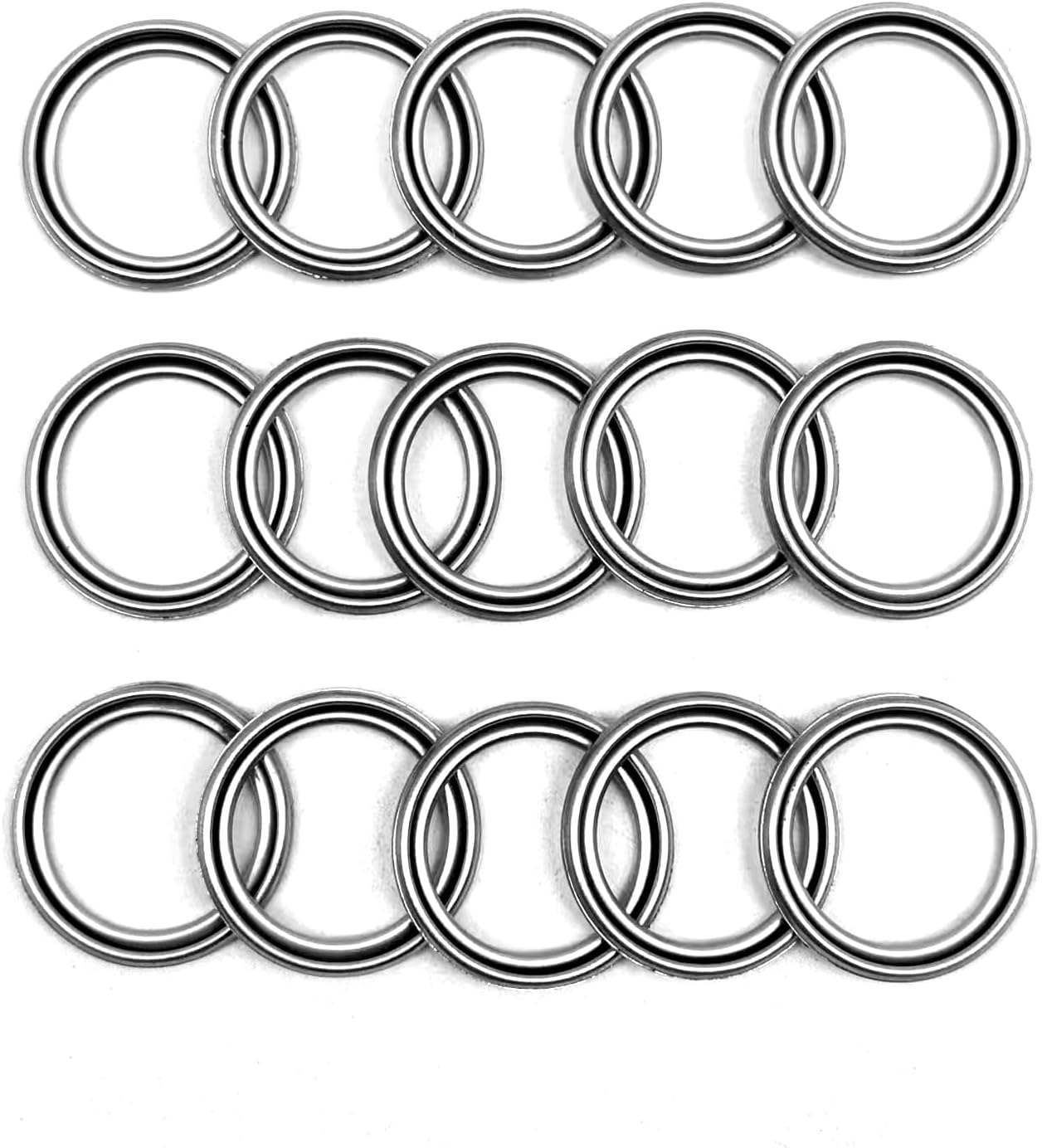 Drain Plug Crush Washers Gasket and Front and Rear Differential Fill Compatible with 4Runner T undra T acoma S ienna FJ Cruiser Land Cruiser OEM # 12157-10010 (15PCS)