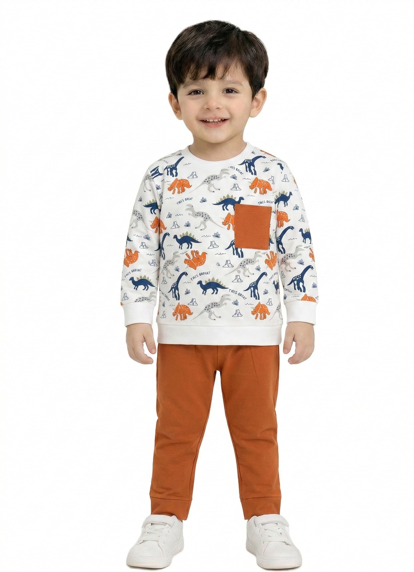 Boys Cotton Clothing Set | Kids Dress for Boys Full Sleeve Printed T-Shirt & Pant | Soft Cotton Wear Outfit for Boy | Comfortable for Wear-picture-39