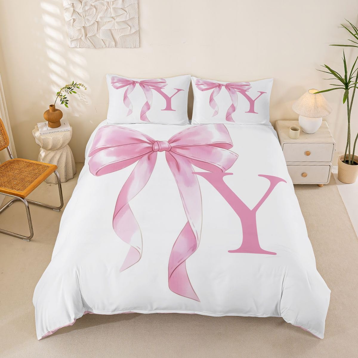 Ensembles de housses de couette rose nœud papillon pour sublimer votre nid douillet
