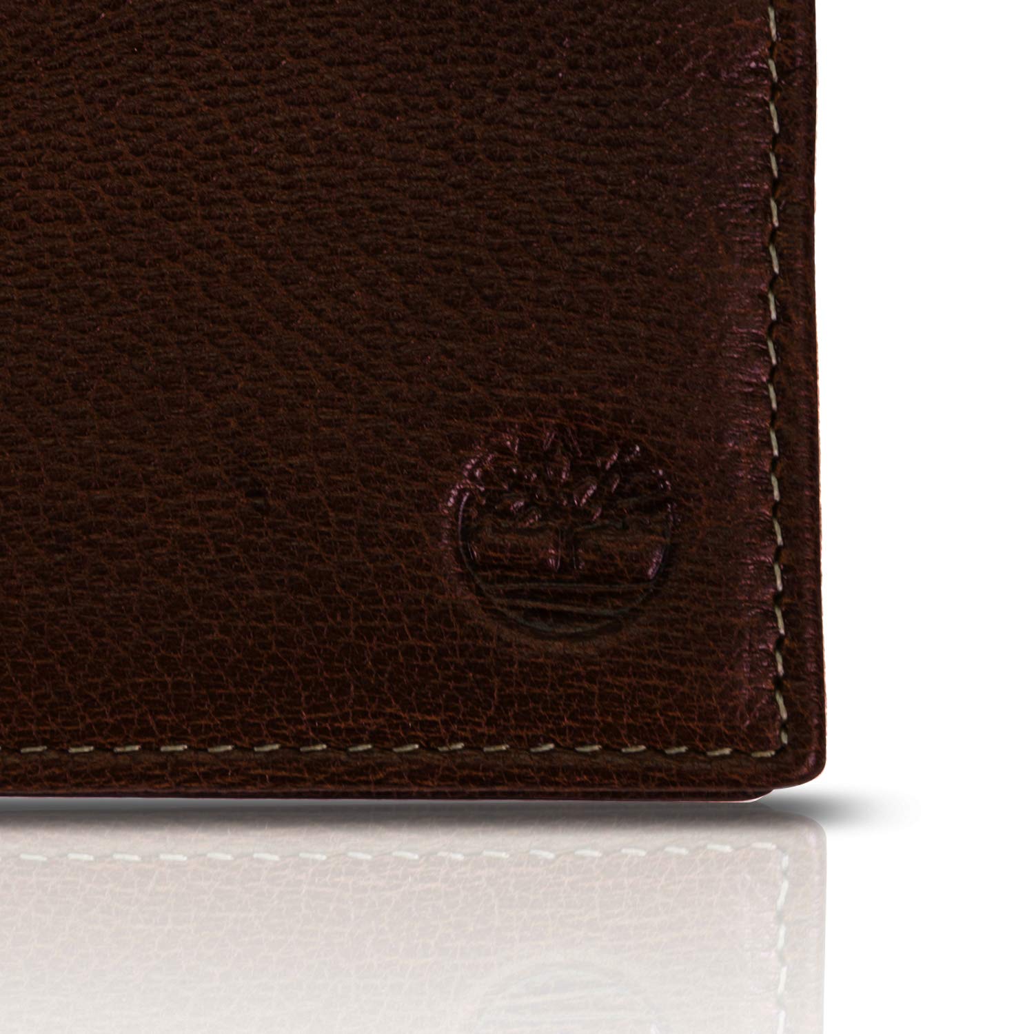 Timberland Męski skórzany portfel passcase Security RFID Billfold, Ciemny brąz, Rozmiar uniwersalny
