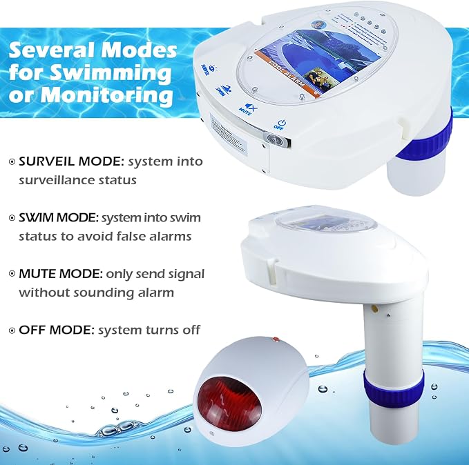 Alarma para piscina con sensor de movimiento inalámbrico miniatura 5