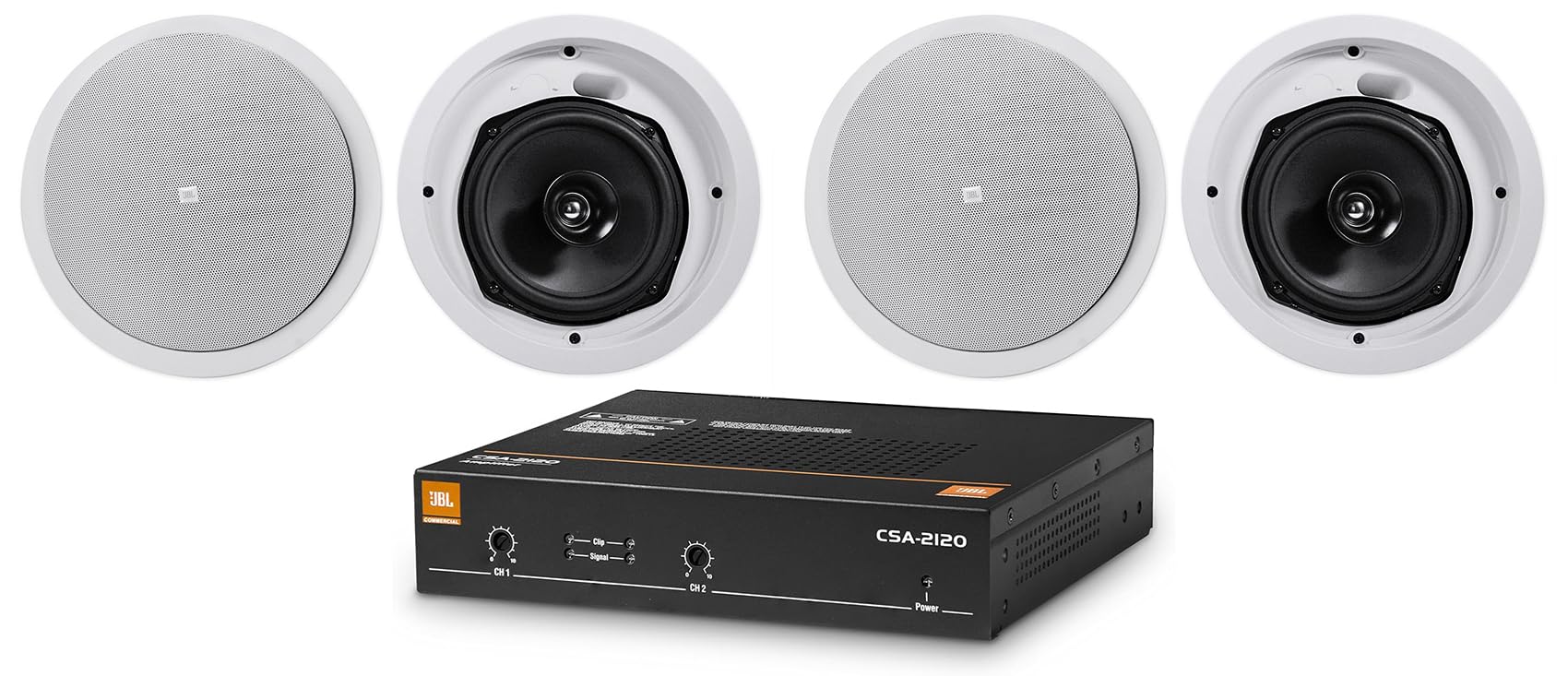 Audiosavings Bundle: JBL CSA 2120 Commercial Amplifier Amp Bundled with (4) JBL Control 26C 6.5