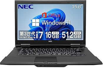 新型Win11搭載♥SSD256G♥3世代Corei7♥オフィス♥美品♥動画編集 Amazon.co.jp: 【整備済み品】 NEC ノートパソコン VKシリーズ