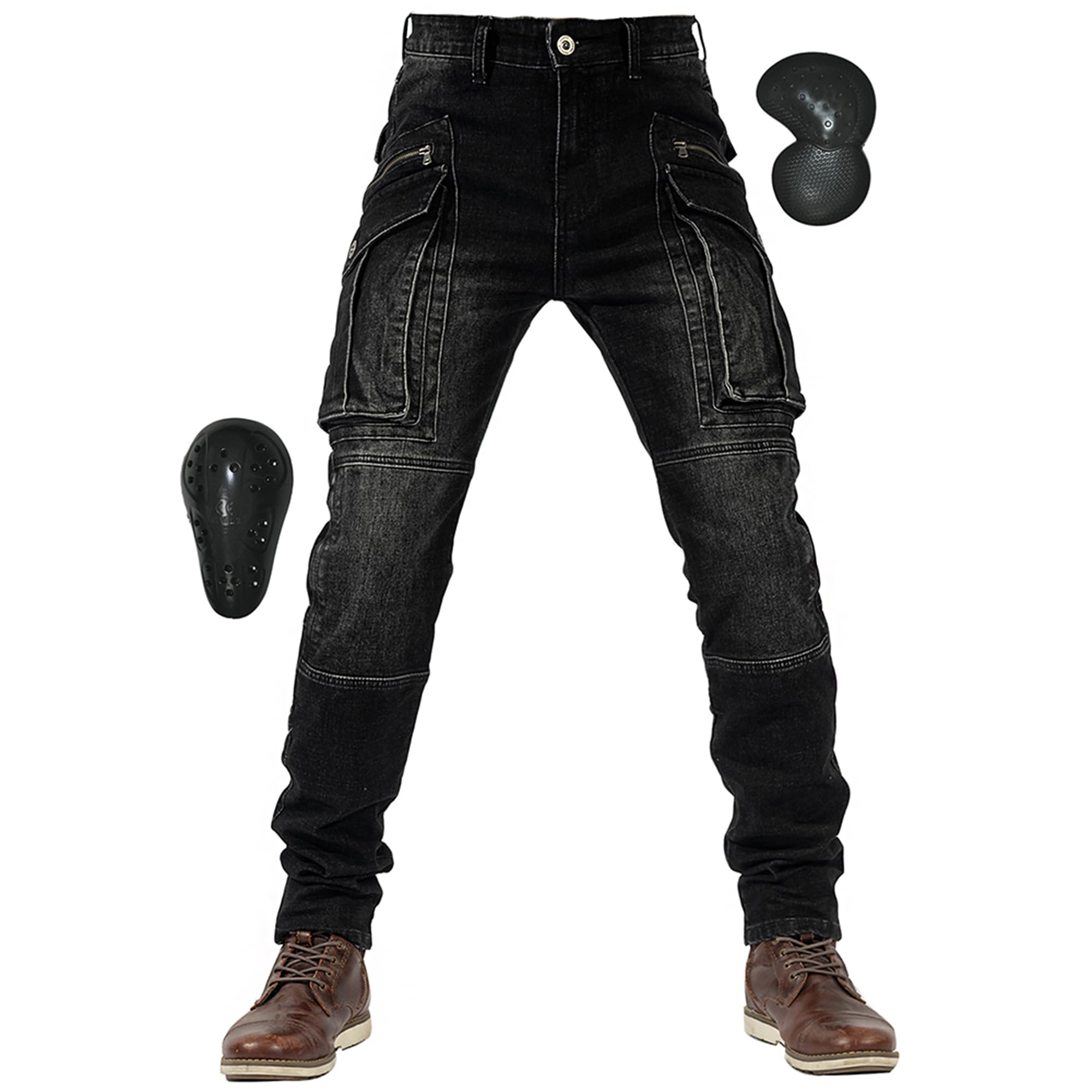 Amazon.co.jp: [RENHE] バイクパンツ メンズ ライダースパンツ