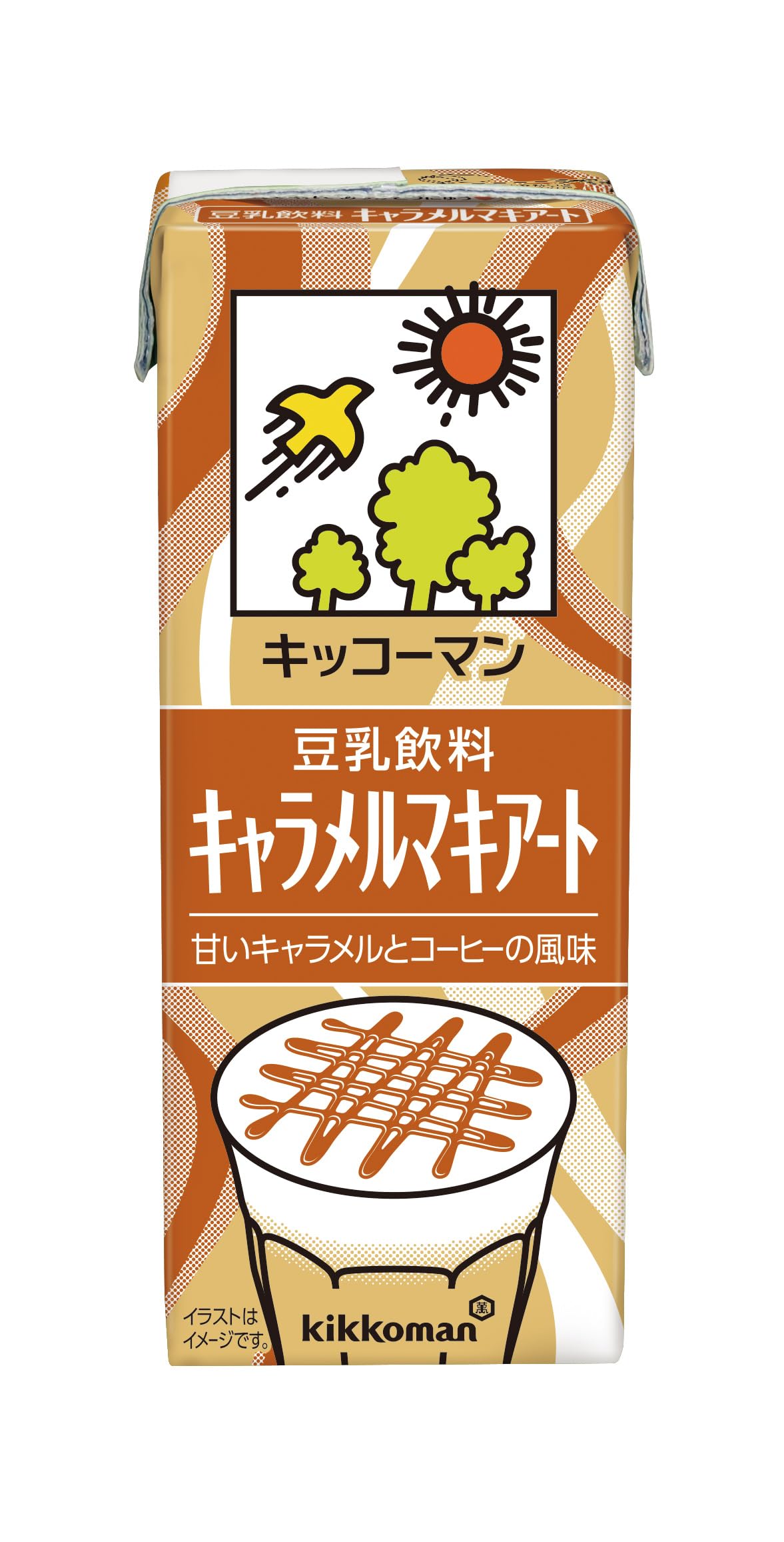 Amazon.co.jp: キッコーマン 豆乳飲料 キャラメルマキアート 200ml×18