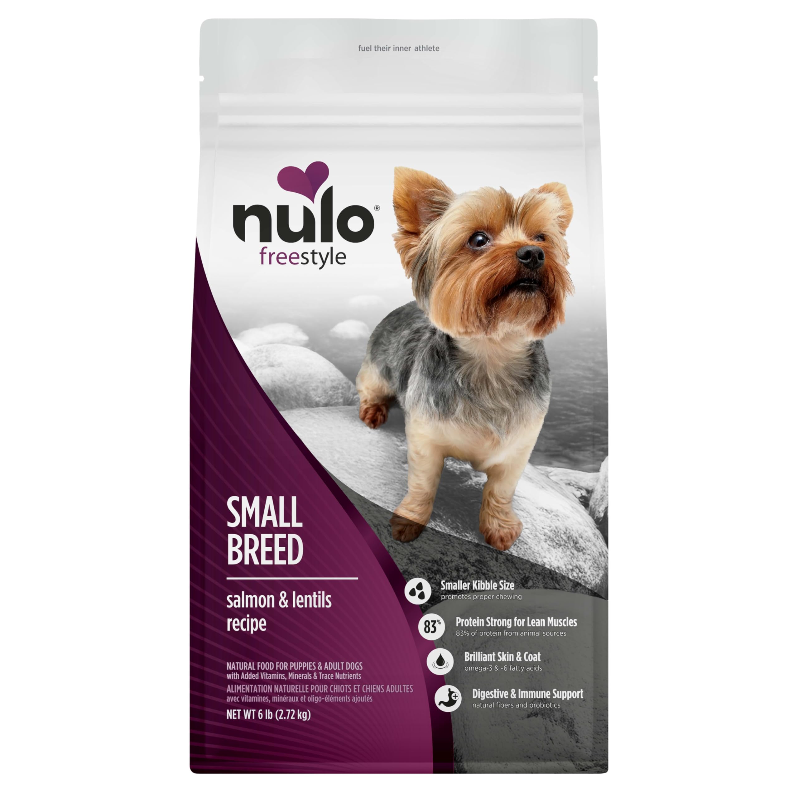 Freestyle Small Breed Dog Food, Premium Adult and Puppy Grain-Free Dry Smaller Sized Kibble Food, with BC30 Probiotic for Healthy Digestion Support, 6 Pound (Pack of 1)