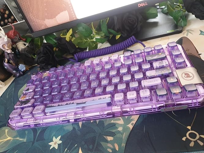 Amazon | YUNZII CK75 無線 ホットスワップメカニカルキーボード 透明