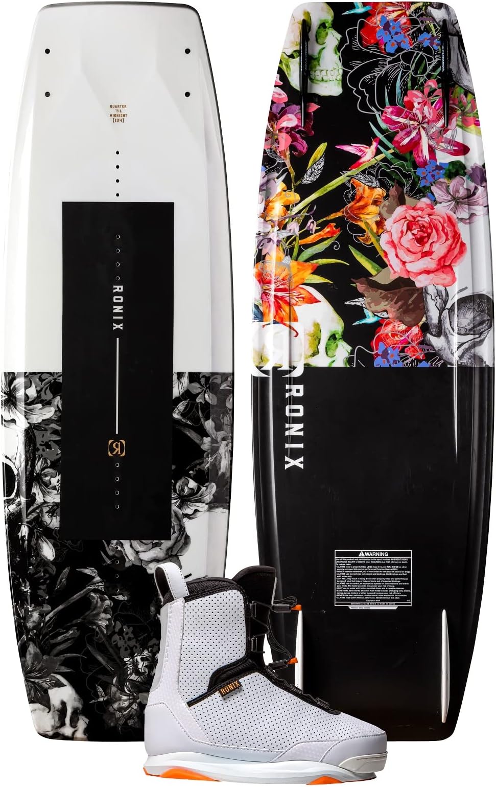 Ronix Wakeboard Package Quarter 'Til Midnight Board w/ Rise Boot