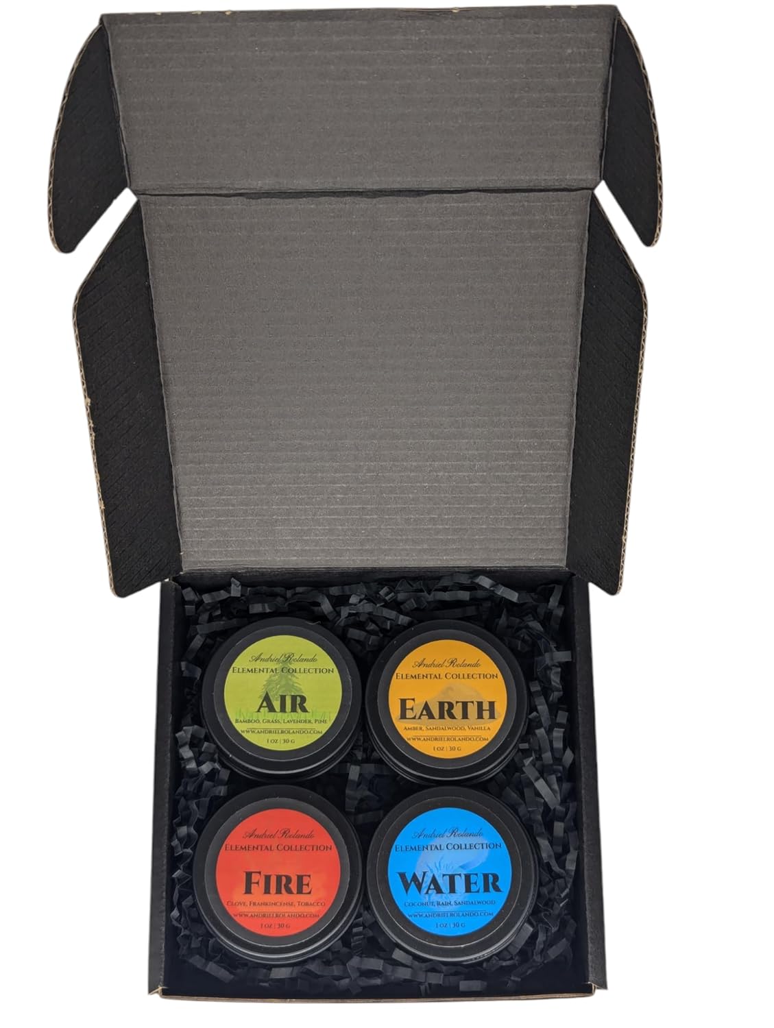 4-Pack Elemental Men's Solid Colognes, Travel-Friendly 1 oz by Andriel Rolando - Image 3