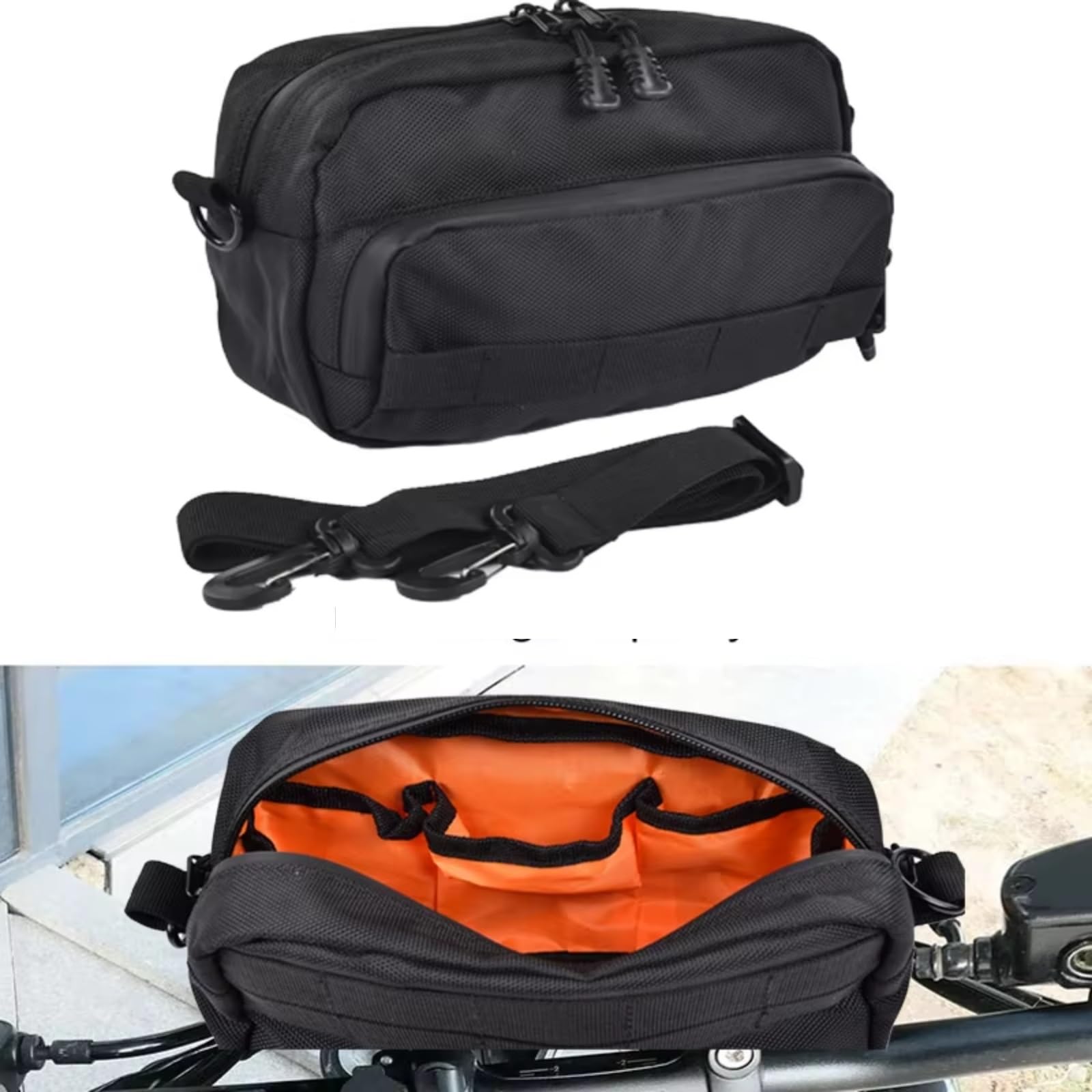 Compatibile Con CBR125R Per 150R Per 250R 300R 250RR 400 600F Borsa Manubrio Moto Forcella Anteriore Bicicletta Accessorio Di Stoccaggio Sacche Moto