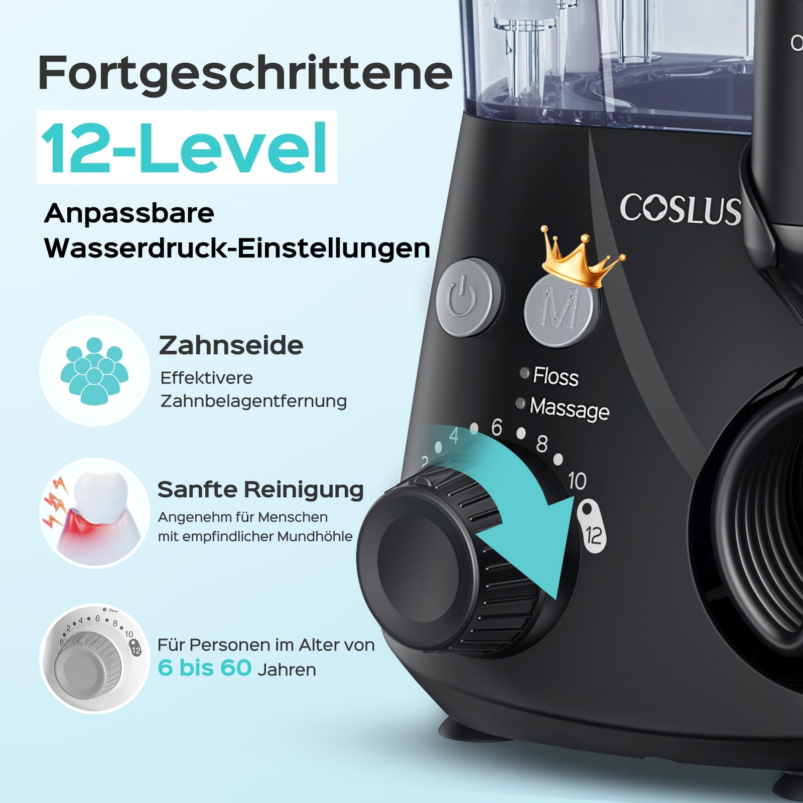 COSLUS irrigatore orale, Idropulsore Dentale professionale