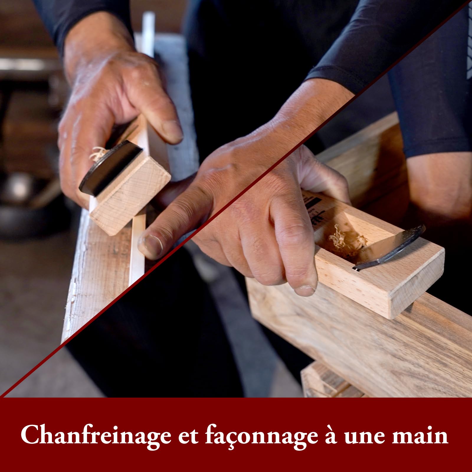 SUIZAN Kanna Rabot japonais à bois 42mm - Outils de menuiserie professionnels