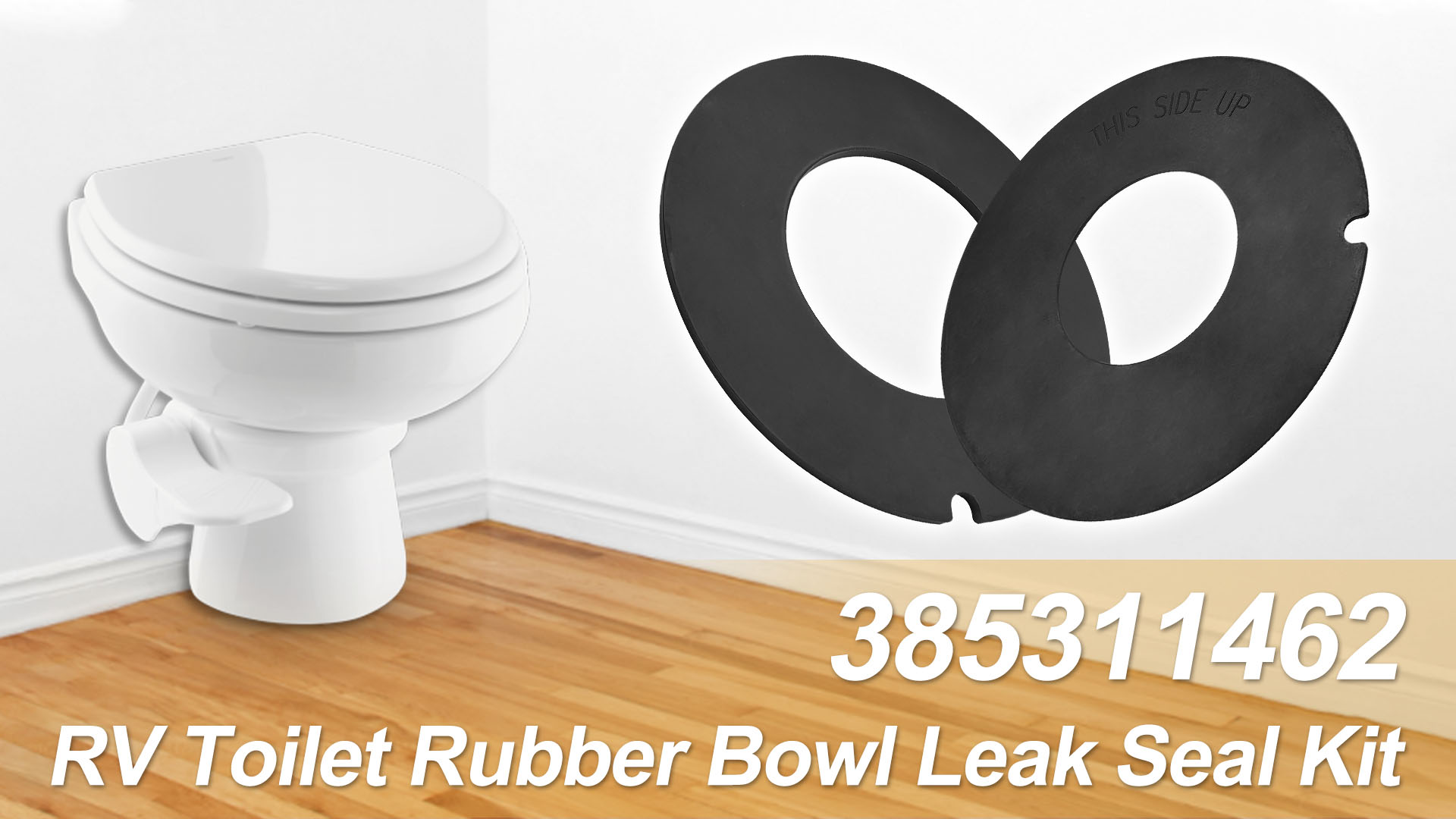 Danco 88912 Tank-to-Bowl Spud Gasket – Rubber Replacement For Mansfield Toilets, Prevents Leaks