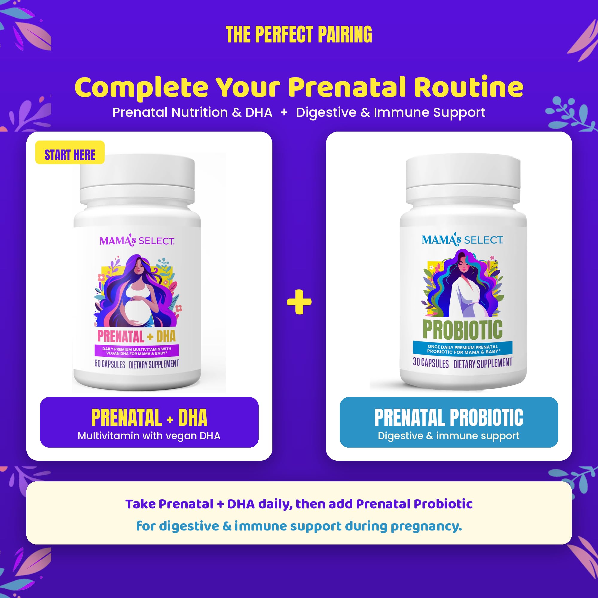 Prenatal Vitamins with Vegan DHA – MTHFR Methylated Folate, Fish-Free — Amazon image 8