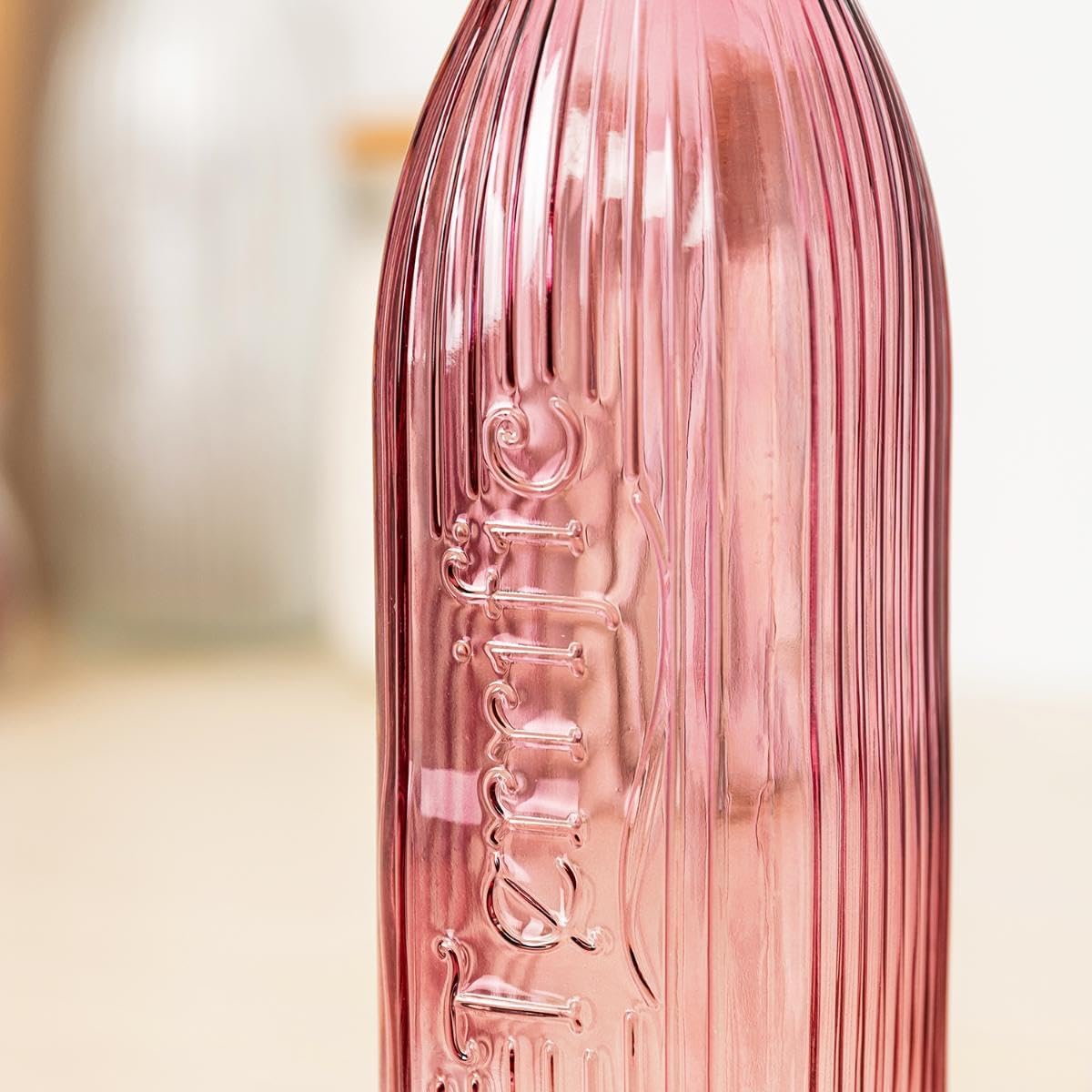 Quid VIBA - Bottle with Glass Stopper 1L Pink