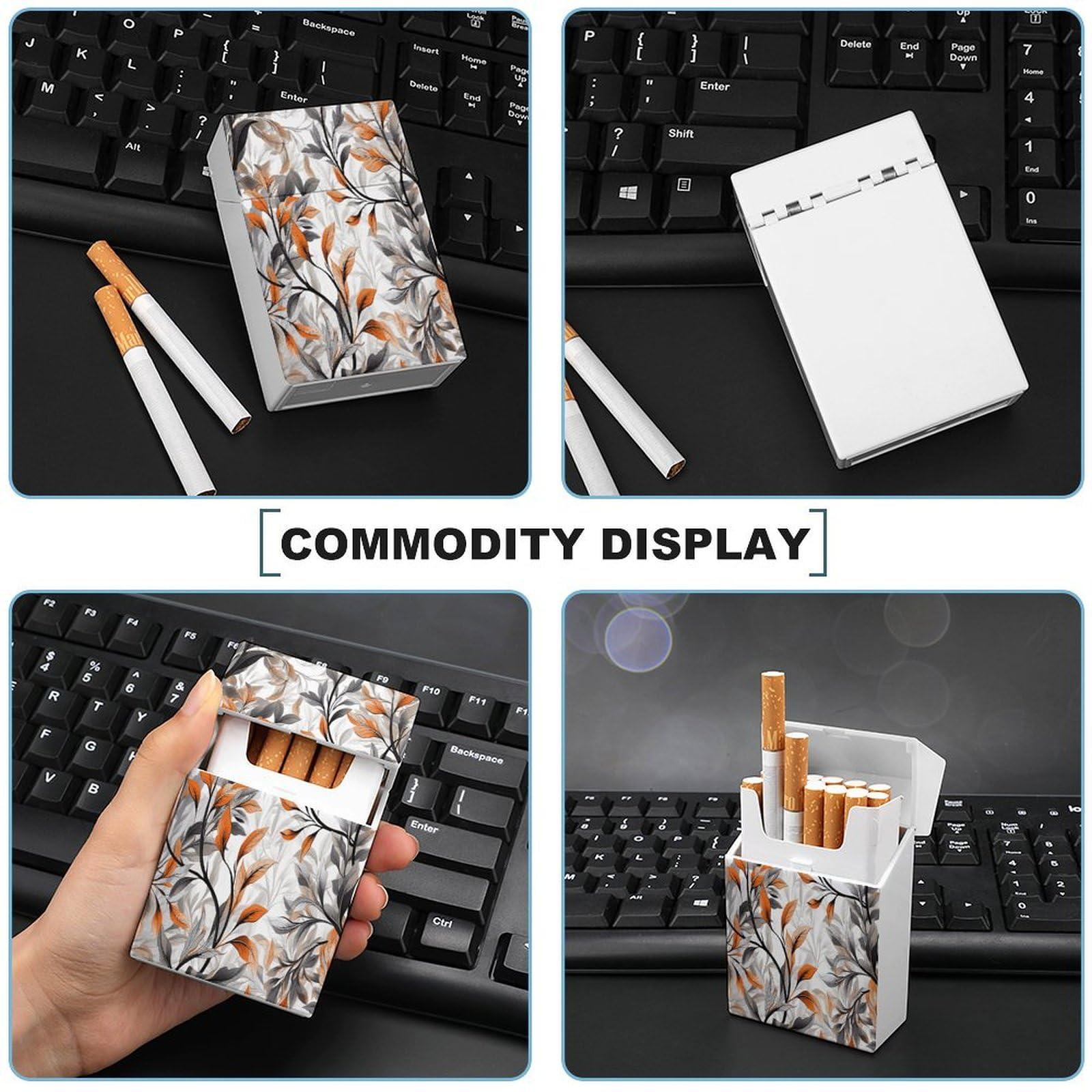 airtight cigarette case Amazon.com: Airtight Cigarette Dry Box，Orange and Gray Leaves Printed  Waterproof Cigarette Case，Protects Cigarettes from Water, Great for Outdoor  Adventures : Health & Household
