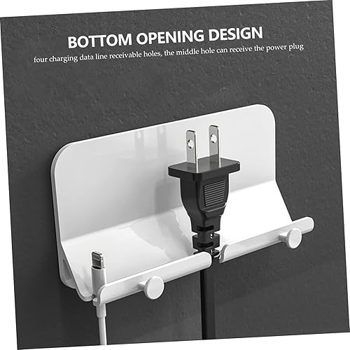 Miniatura 3 de Soporte de almacenamiento de teléfono montado en la pared, soporte adhesivo para tableta para fácil instalación, dormitorio, sala de estar, cocina,