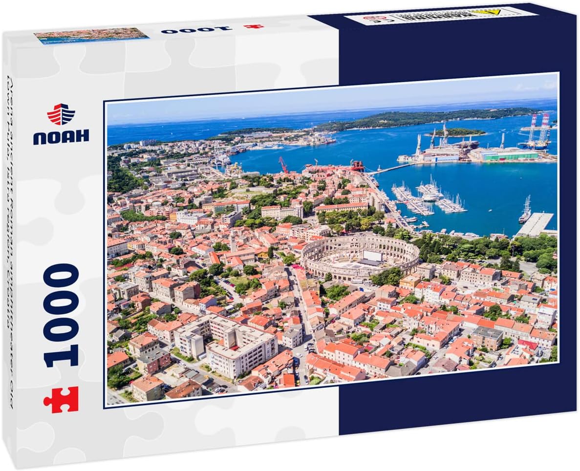 Noah Jigsaw Puzzle Arena Ancient Roman Amphitheater Old Town Pula, Istra Region, Croatia 1000 Pieces