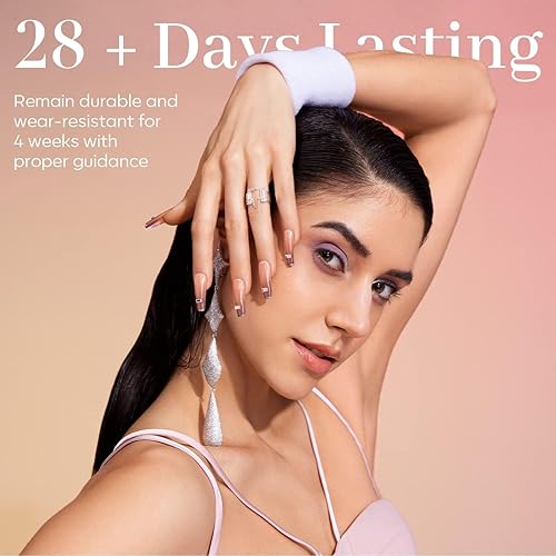 Miniatura 6 de modelones Esmalte de uñas de gel, 1 unidad de 0.5 onzas líquidas, esmalte de uñas neutro transparente de gelatina neutra, esmalte de color nude,