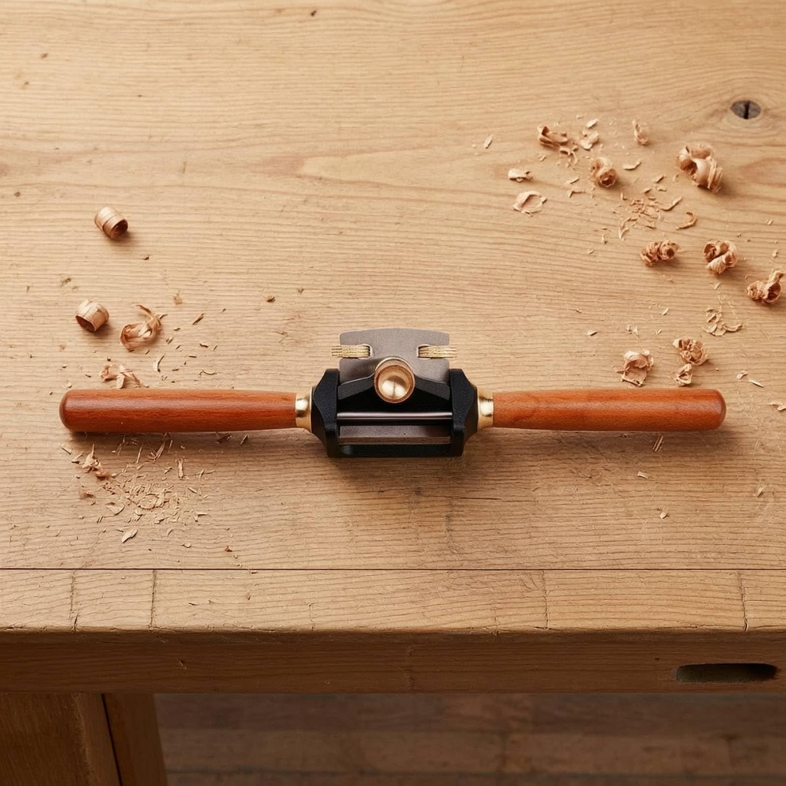 Pialla Manuale in Legno Pialla a Mano Pialla a Blocco Pialla da Finitura Pialla da Rifilo con Suola Piatta per Superfici Lisce Leva a Vite per