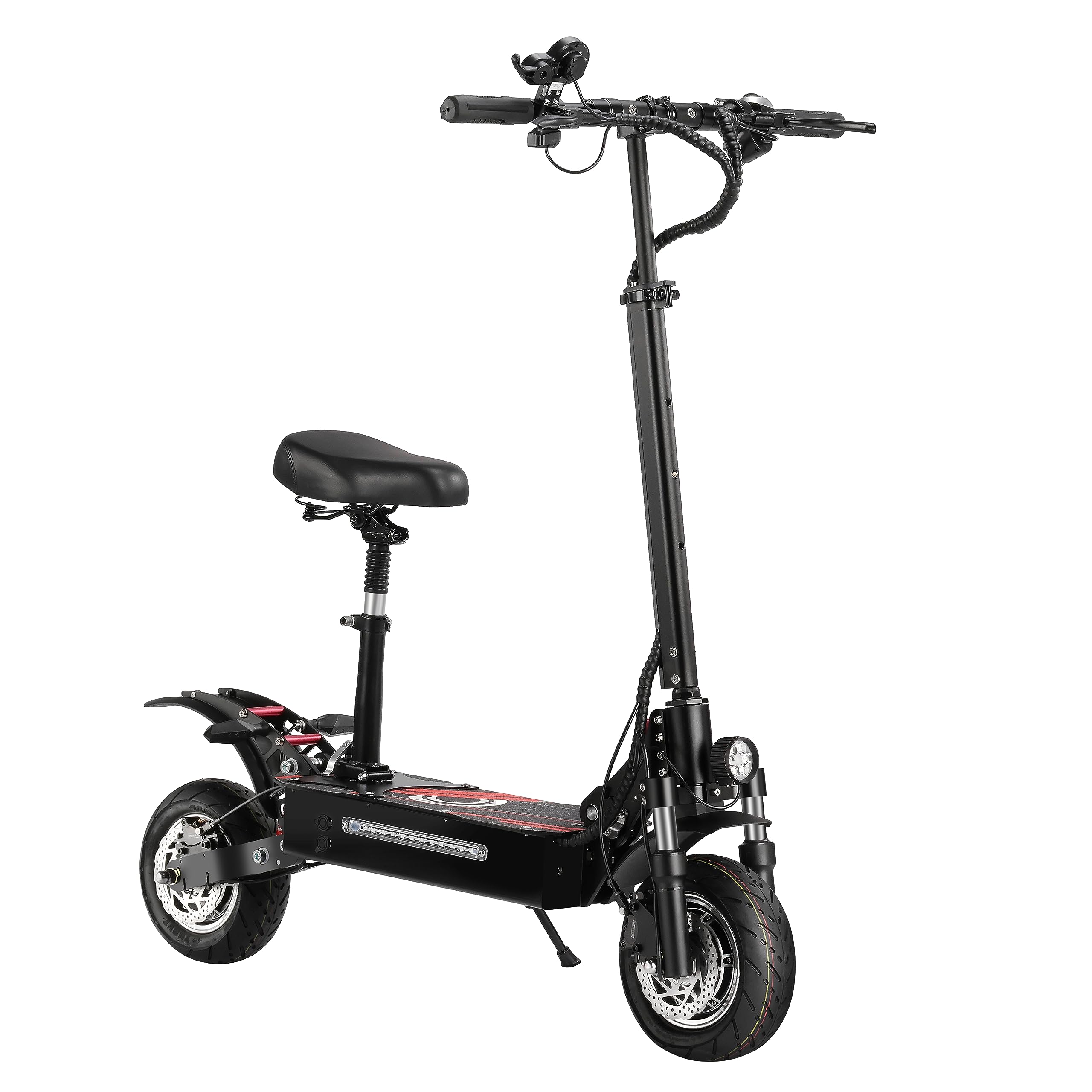 Adult Electric Scooter, 3200W Dual Motor, Maximum 70KM/H, 60KM Long Range, 10 inch All Terrain Silent Tires, Foldable Commuting Electric Scooter, high-Speed Off-Road