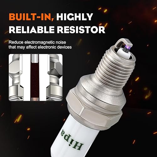 Miniatura 5 de Hipa 794-00082 Bujía para Champion RDZ4H Troy-Bilt 794 00082 794-00043 753-05784 Ryobi MTD 4 ciclos WeedEater (4 unidades)