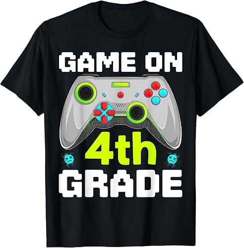 Game On 4th Grade Gaming Gamer Back To School Student Kids