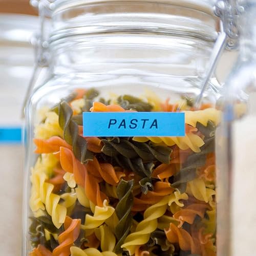 Miniatura 365 de Brother - Cinta de etiquetas laminadas P-touch M31, prémium, 0.47 pulgadas de ancho x 26.2 pies de largo, negra sobre transparente mate Negro sobre