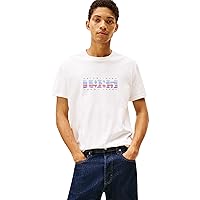 Tommy Jeans T-Shirt da Uomo Tjm Reg 1985 Dna Graph SS T Ext DM0DM22307 S/S