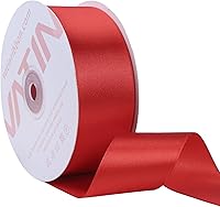 Vista 10 de VATIN Cinta de satén sólido verde de 1-1/2 pulgadas, cinta de tela artesanal de 50 yardas para envolver regalos, arreglos florales, decoración