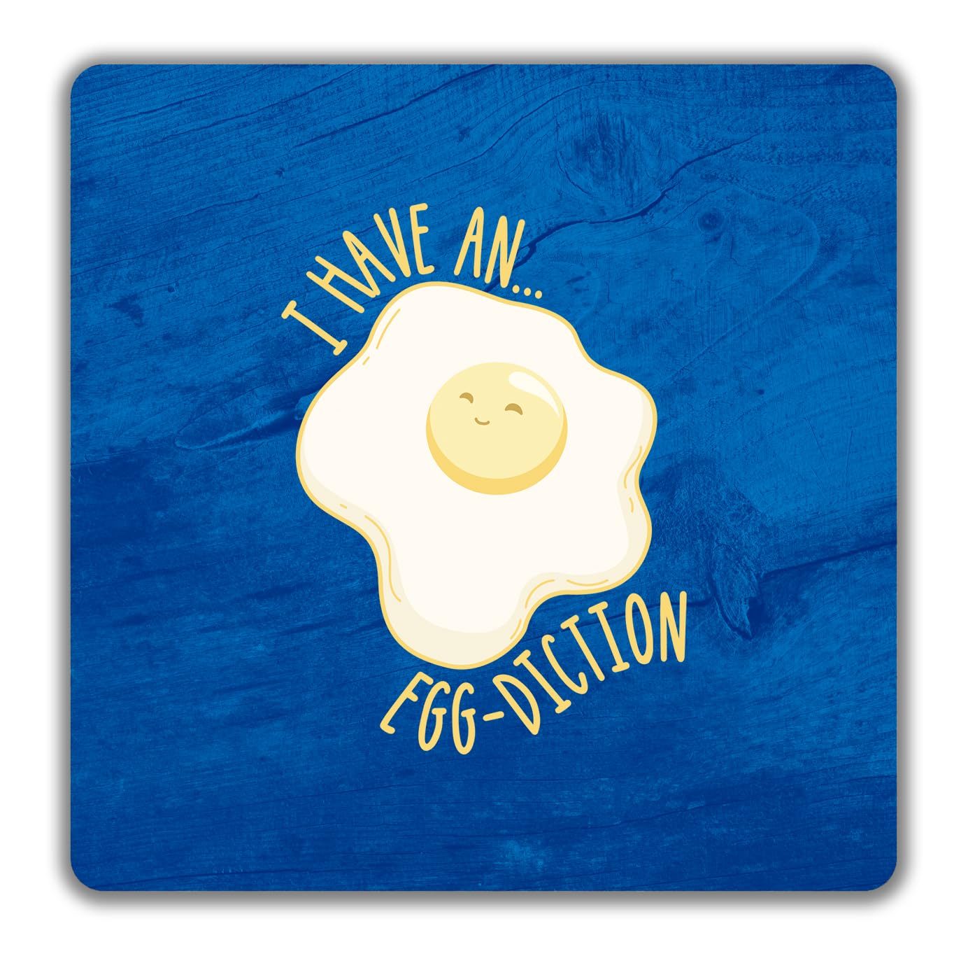 Shopagift I have an Egg-Diction 2 Pack Coasters Funny Egg White Yolk - 9cm x 9cm