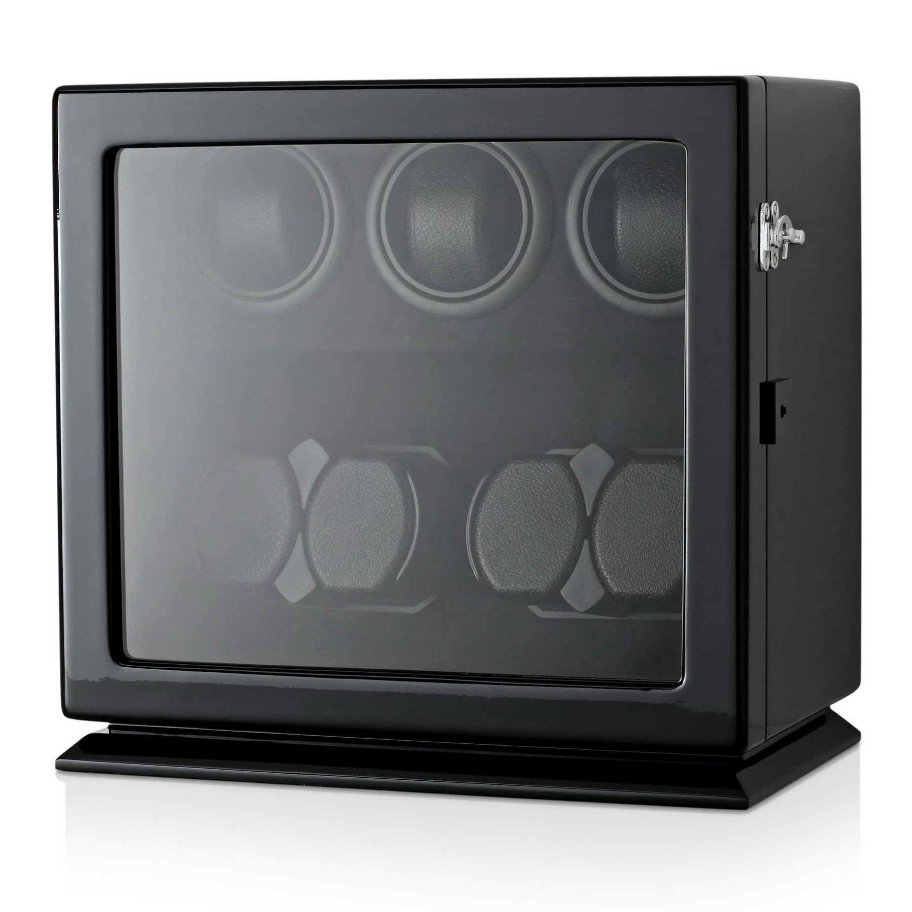 7 Watch Winder with Interior Light and Motor-Stop Option (Black)
