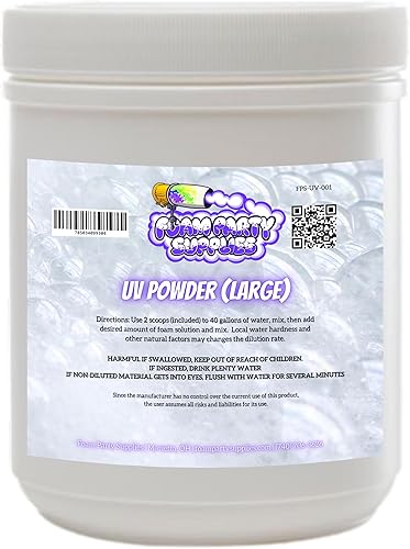 Polvo brillante de espuma reactiva UV, seguro, brillo de larga duración para fiestas y eventos, no tóxico, fácil de usar, ideal para fiestas de