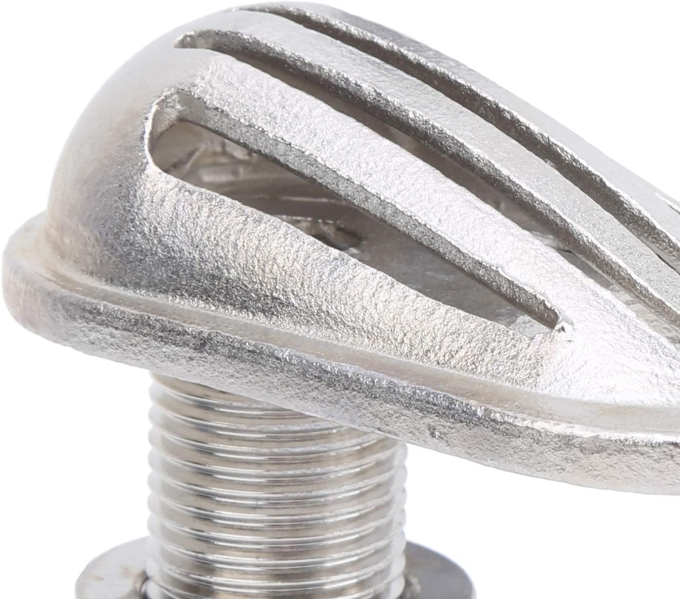 Boat Intake Strainer, Mjs023 Stainless Steel Scuppers for Boats, 316 Marine Boat Intake Strainer, Thruhull Water Pickup Filter Scoop, Boat Scuppers Fittings