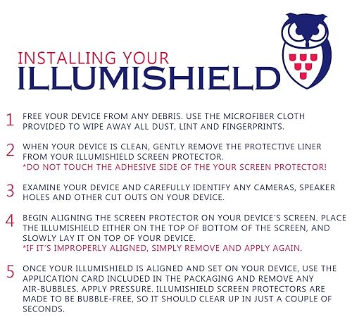 Miniatura 5 de ILLUMISHIELD Screen Protector Compatible with Nintendo Wii U GamePad (3-Pack) Clear HD Shield Anti-Bubble and Anti-Fingerprint PET Film