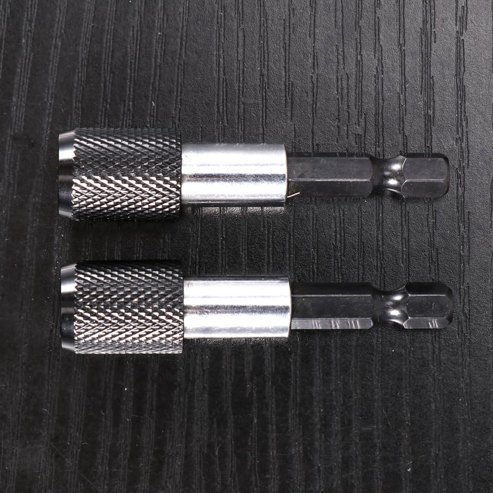 UPKOCH Quick Release Magnetic Screwdriver Bit Holder Extension Bar 1/4 Inch Hex Shank Locking Bit Holder for Drill Impact Driver Fast Changes 2.36In Length