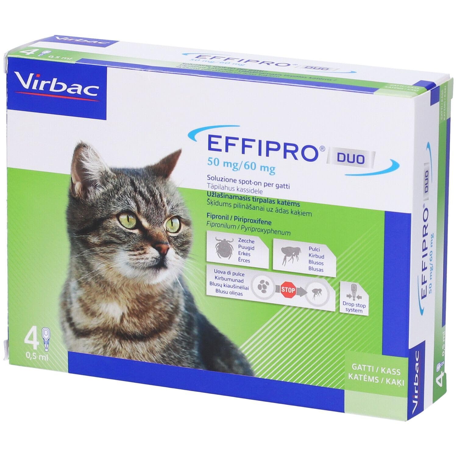 Virbac Effipro Duo Spot-On Gatti 4pip